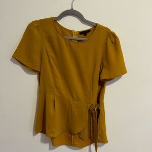 Mustard yellow blouse